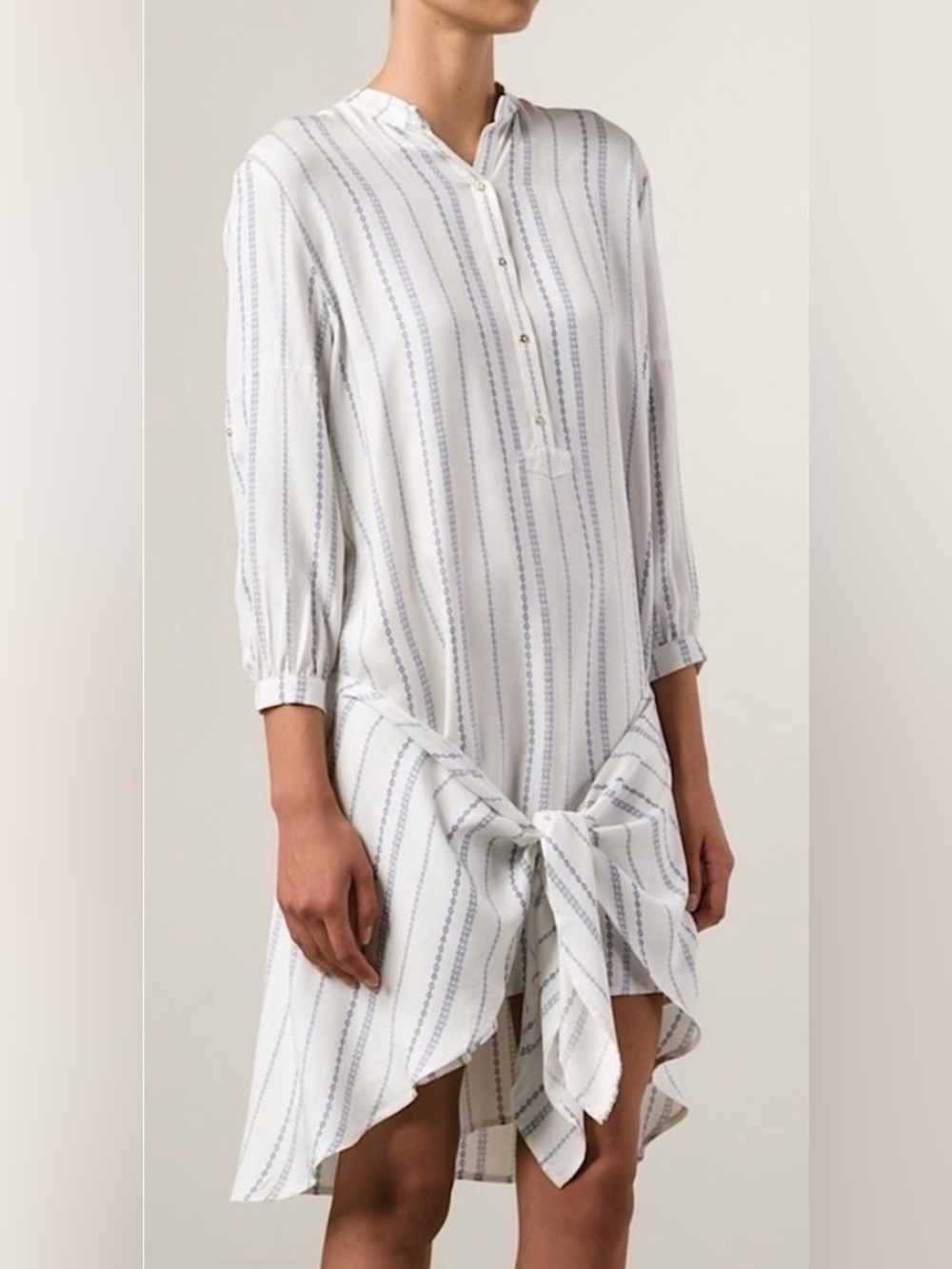 Ulla Johnson Silk Striped Shirt Dress